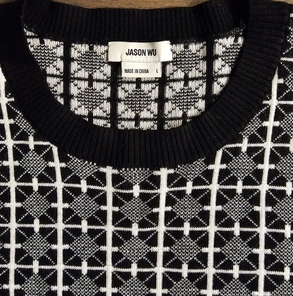 Jason Wu Women's Rent the Runway Crew Neck Sweater sz lg - Picture 3 of 8